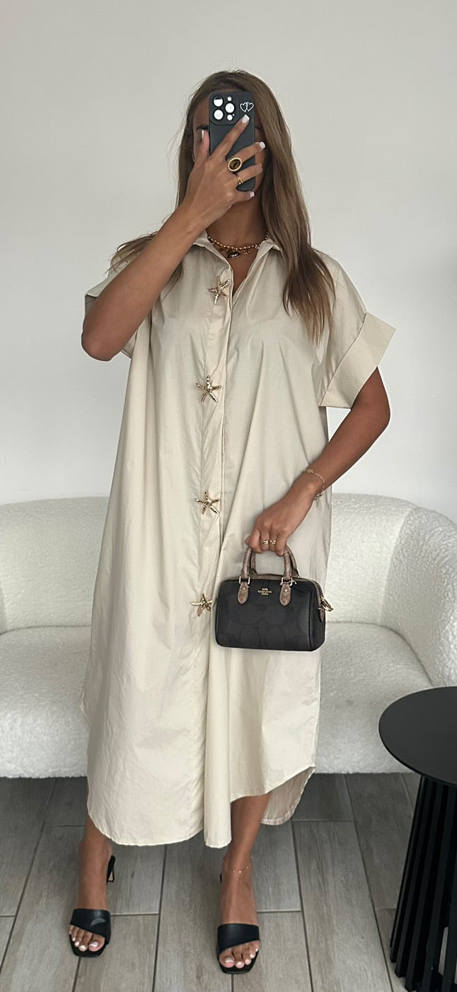 Robe chemise étoile ( 4 coloris )